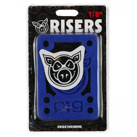 Подкладки для скейтборда Pig Hard Risers Blue 1/8"
