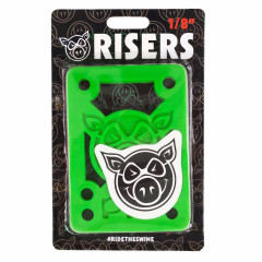 Подкладки для скейтборда Pig Hard Risers Green 1/8"